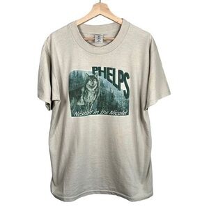 Vintage 90sY2K Phelps Wisconsin Wolf Nature T-shirt Mens L